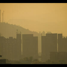 Dirty cityscape
